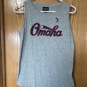 Gray Omaha Graphic Tank Top
